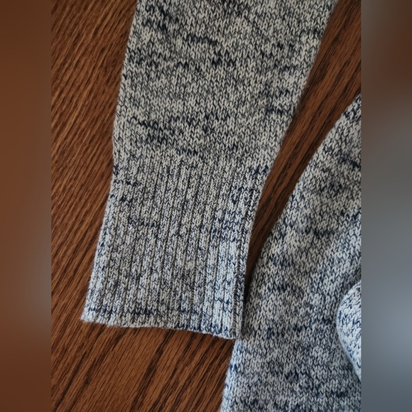 Ann Taylor Sweater Dress Blue White Speckled Heathered Size M - Picture 8 of 13